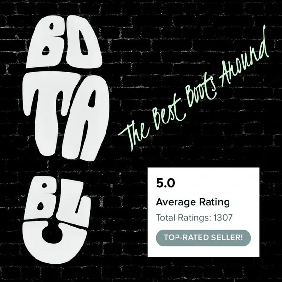 JB Dillon J.B. Dillon Near-NEW Lucky Horseshoe Cowgirl Cowboy Western Boots 7.5 - Picture 9 of 9